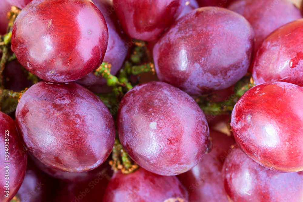 Tasteful red grapes from above Tasteful red grapes from above