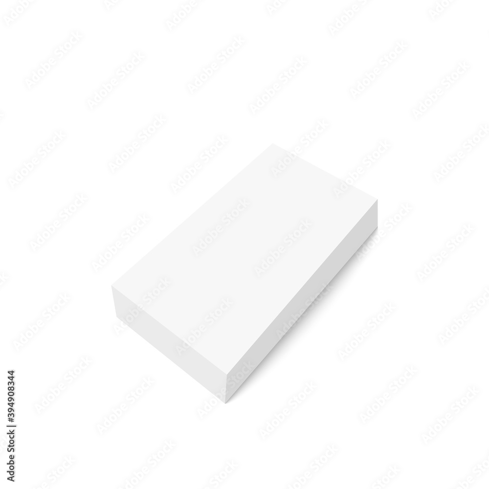 Realistic blank cardboard packaging box mock up. Vector isolated illustration on white background. Realistic blank cardboard packaging box mock up. Vector isolated illustration on white background.
