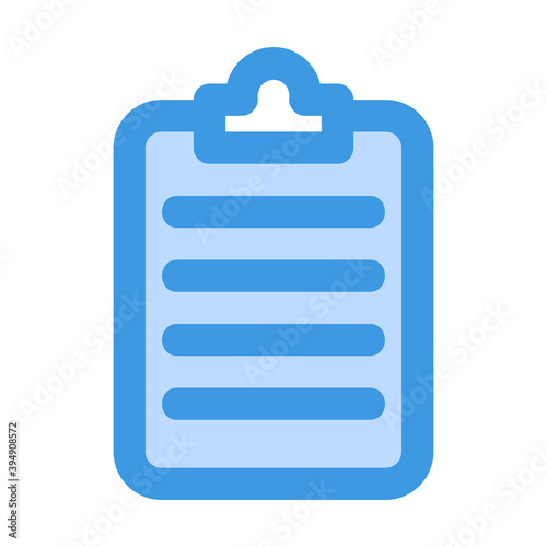 Note icon icon vector illustration in blue style for any projects © Anconerdesign