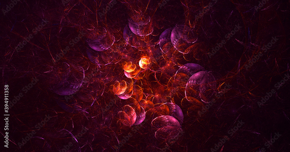 3D rendering abstract colorful fractal light background 3D rendering abstract colorful fractal light background