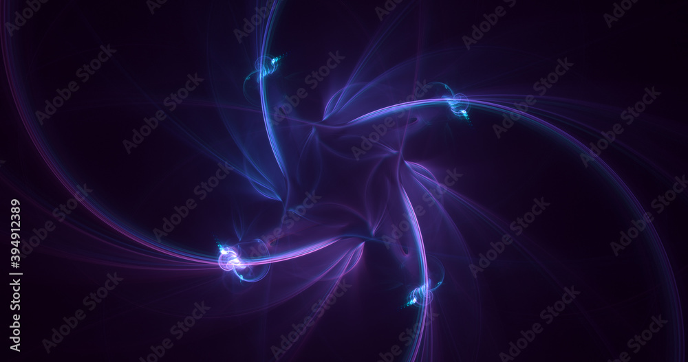 Obraz premium 3D rendering abstract multicolor fractal light background 