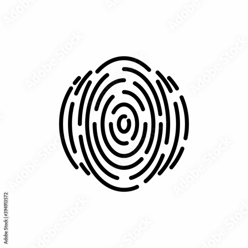 Round fingerprint identification icon for the app.