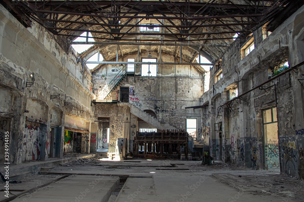 Abandoned factory in Keratsini, Greece