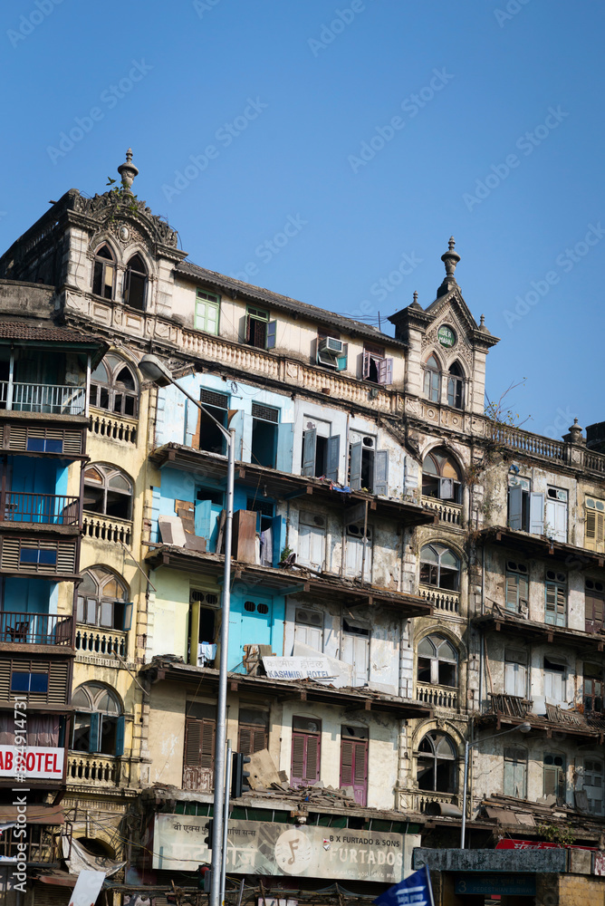 Deralict multi storey building in Mumbai Deralict multi storey building in Mumbai