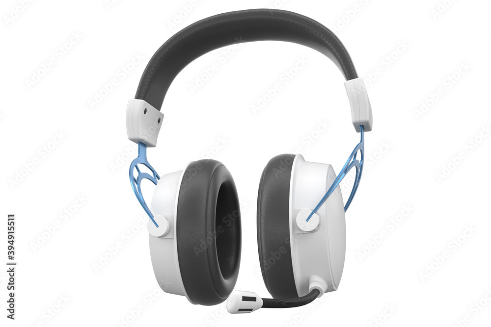 3D rendering of gaming headphones with microphone for cloud gaming and streaming 3D rendering of gaming headphones with microphone for cloud gaming and streaming
