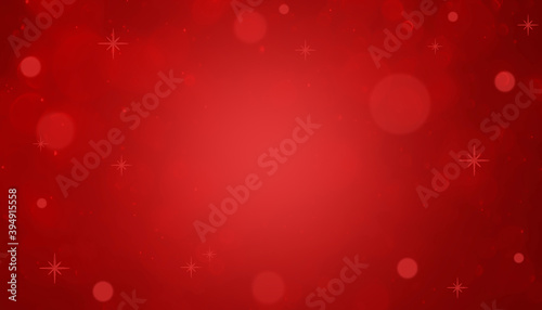 Christmas background red.Red color abstract background with soft blur bokeh light effect.