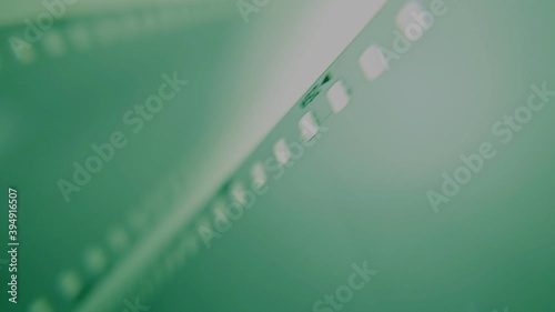 Blank of vintage film run slowly for copy space