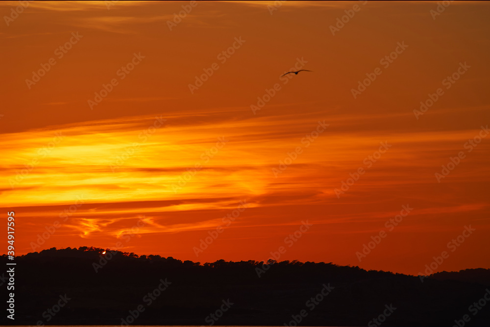 Sunset at Sant Antoni de Portmany, Ibiza, Spain, Europe Sunset at Sant Antoni de Portmany, Ibiza, Spain, Europe