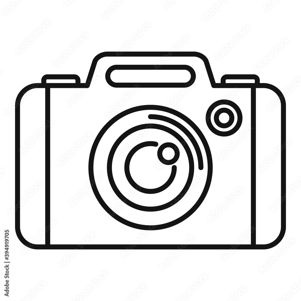 Photo camera record icon. Outline photo camera record vector icon for web design isolated on white background Photo camera record icon. Outline photo camera record vector icon for web design isolated on white background