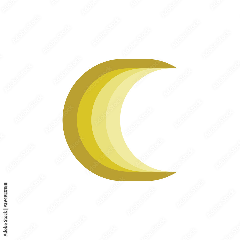Golden Crescent logo design vector Golden Crescent logo design vector