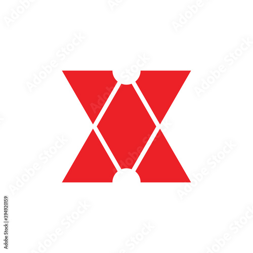X letter logo, AV letter logo design vector