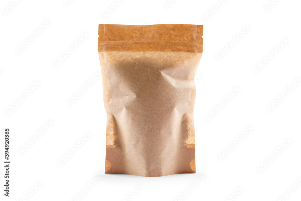 Brown paper bag isolated on white background Brown paper bag isolated on white background