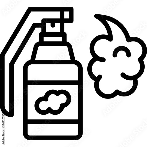 Smoke grenade icon, Protest related vector