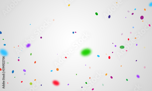 confetti and colorful ribbons. Celebration background