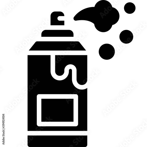 Aerosol paint icon, Protest related vector