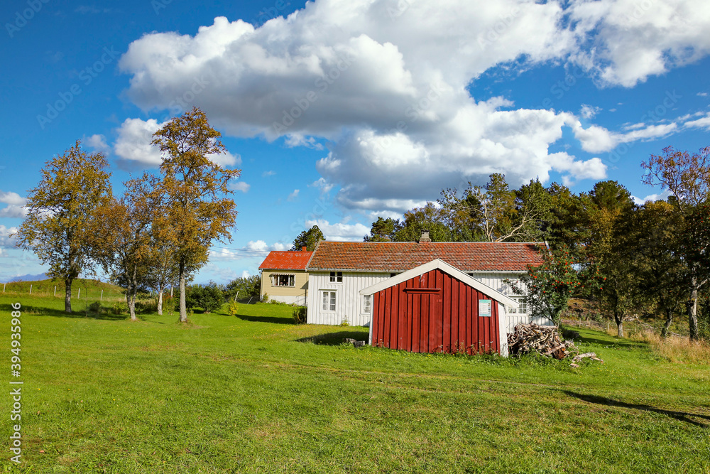 Old farmhouse on Sør Kvaløya in Sømna municipality, ,Helgeland,Nordland ,Norway,scandinavia,Europe