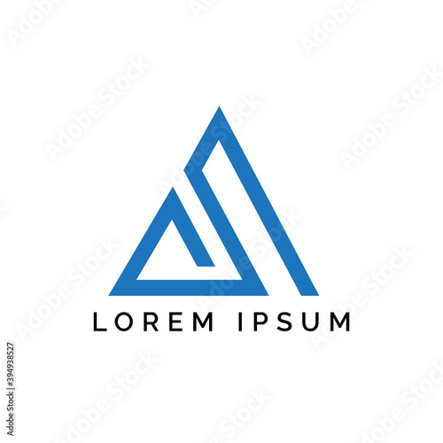 Abstract Delta Triangle for business, or financial logo Firm Logo or any industry