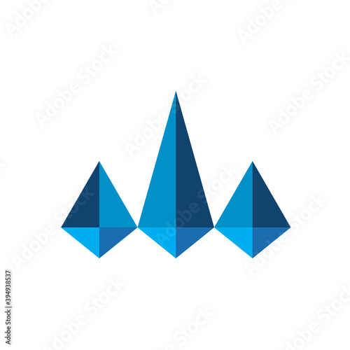 Abstract Delta Triangle for business  or financial logo Firm Logo or any industry