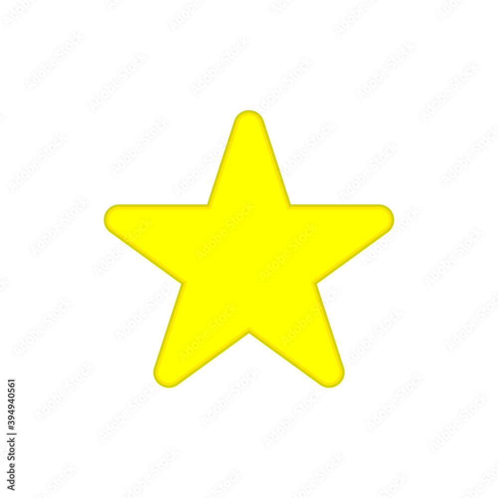 Star logo vector isolated on white background