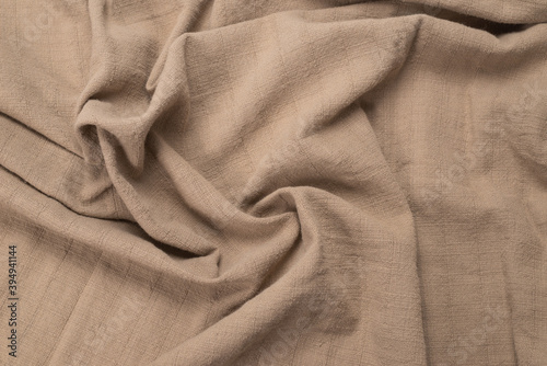 Cotton beige fabric pattern.