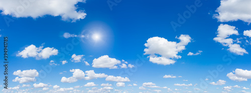 Beautiful blue sky and clouds with daylight natural background.