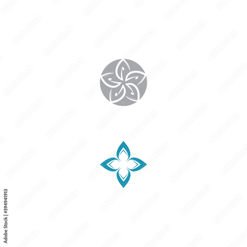 Beauty plumeria icon flowers design illustration Template Beauty plumeria icon flowers design illustration Template