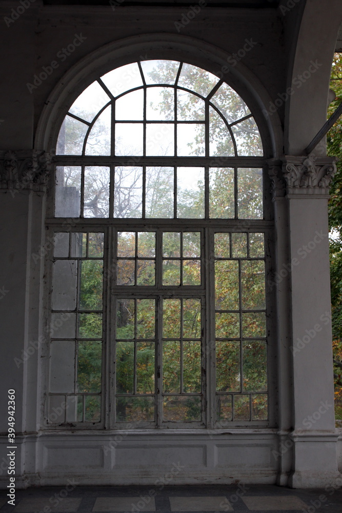 large stained glass old window large stained glass old window