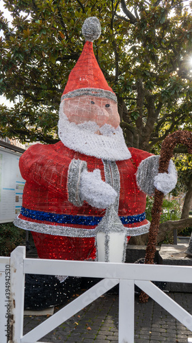 Christmas decoration in Montreux, Switzerland. 
