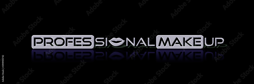 Professional makeup con sfondo colorato Professional makeup con sfondo colorato