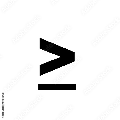 Greater then Basic Elements Icon
