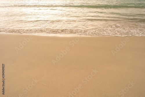 Beautiful sea shore background at the beach.