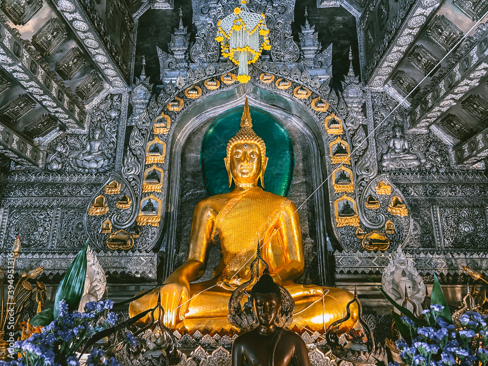 Obraz premium Wat Sri Suphan, Chiang Mai Silver Temple in Thailand