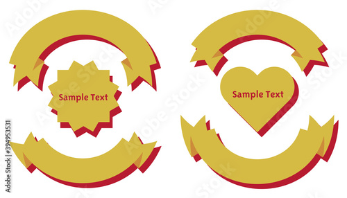 ribbon_gold and red_shadowed_05
