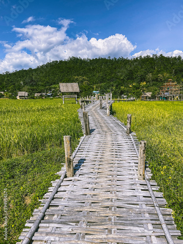 Bamboo Bridge in Pai  Mae Hong Son  Chiang Mai  thailand