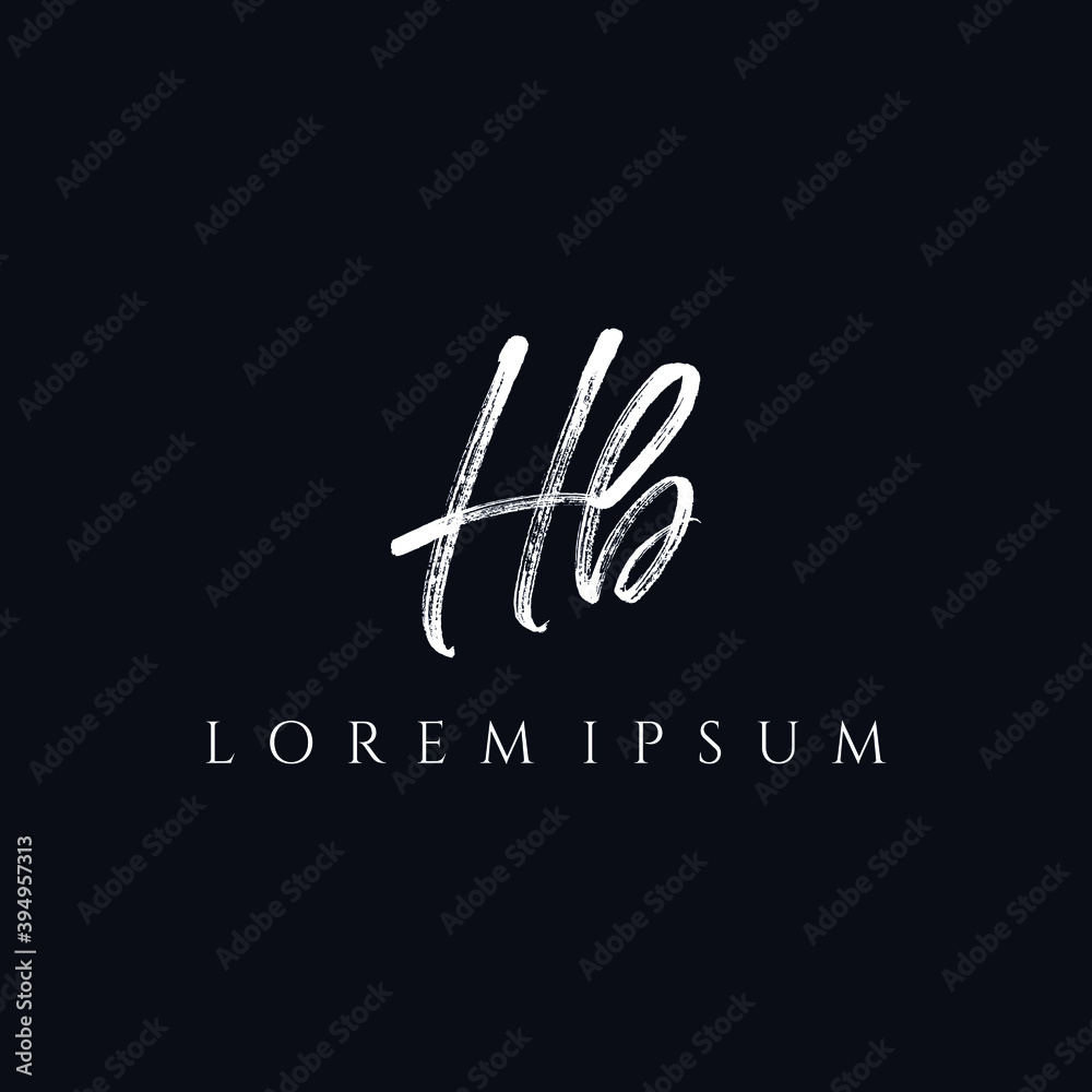 Letter HB luxury logo design vector Letter HB luxury logo design vector