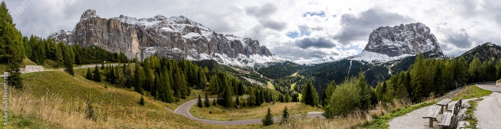 Panorama Gardea Pass Italy