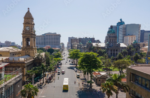 Durban, South Africa, City, Africa, City Centre, cars, buildings, city, Roads, People, Buildings, architecture, business, landscape, bus, panoramic, KwaZulu Natal, Tourism, Trees, Freedom, Peace, Sky 