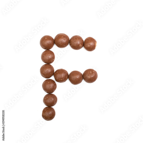 The 'F' written in chocolate Pepernoten