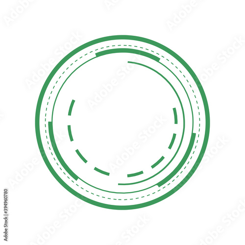 Mechanical scheme, green and white vector engineering drawing with circles Technical plan can be used in web design and as wallpaper.