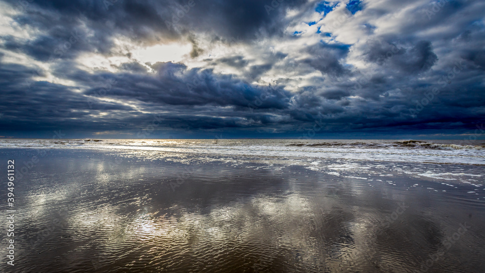 A threatening, cloudy sky over the North Sea. A threatening, cloudy sky over the North Sea.