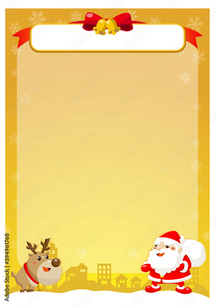 クリスマス用ポストカード背景