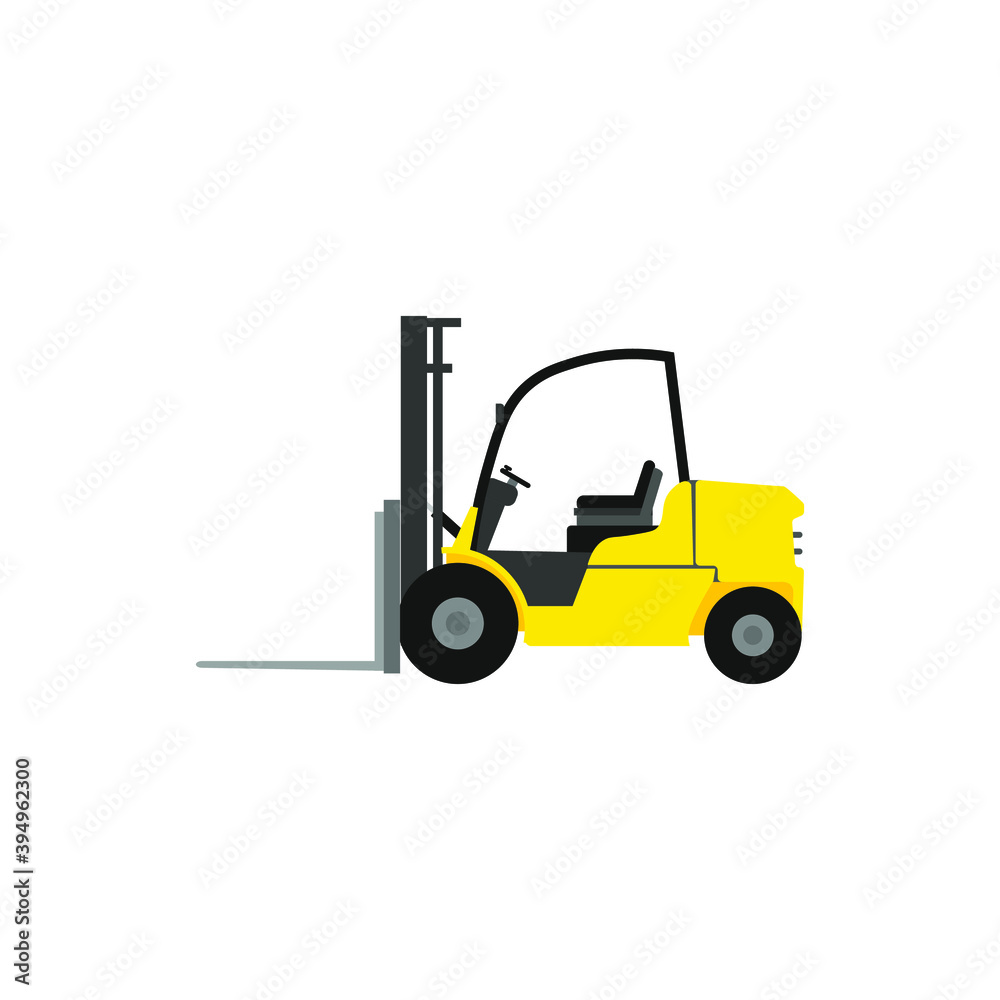 forklift drawing on white background forklift drawing on white background