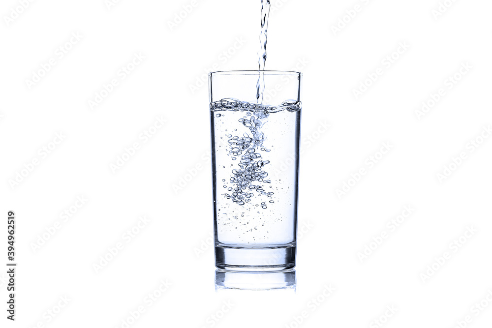 Glass of water isolated on white background. Glass of water isolated on white background.