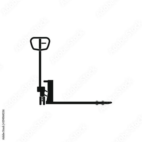 pallet truck drawing on white background