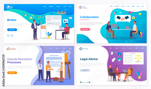 Business website, broker, collaboration, dispute resolution processes, legal advice, partnership, lawyer sites, resolving problems with law, successful contract with partners, online jurisprudence
