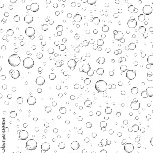 Bubbles in water background. Bubbles in water for wallpaper, texture background and pattern template. Water bubbles, vector background