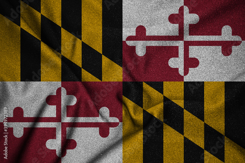 abstract background texture. flag of maryland. illustration	
 photo