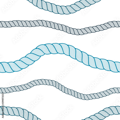 Seamless nautical rope patt...