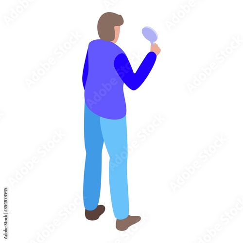 Auction participant icon. Isometric of auction participant vector icon for web design isolated on white background
