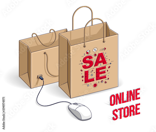 Online Shop concept, web st...